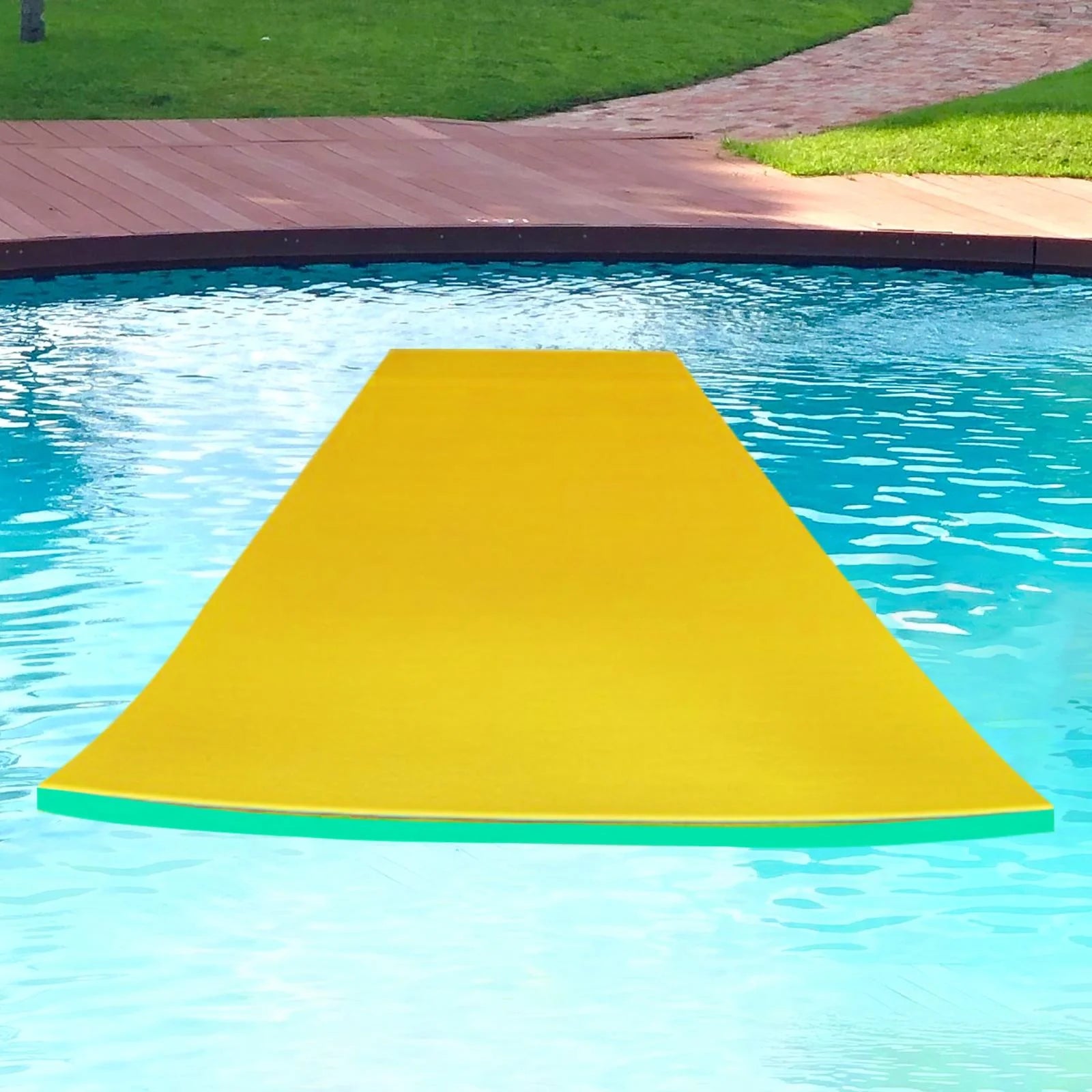 Yellow Green Floating Pool Mat E133
