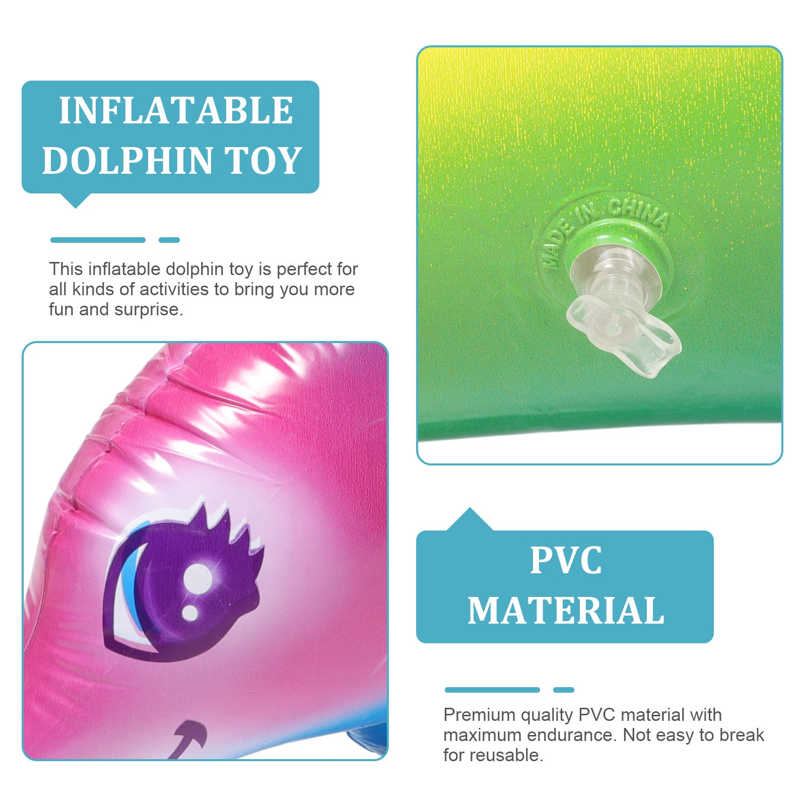 2pcs Big Inflatable Dolphin Toys K1281