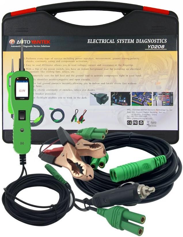 12V-24V Circuit Tester Probe Kit with LED Flashlight T25258