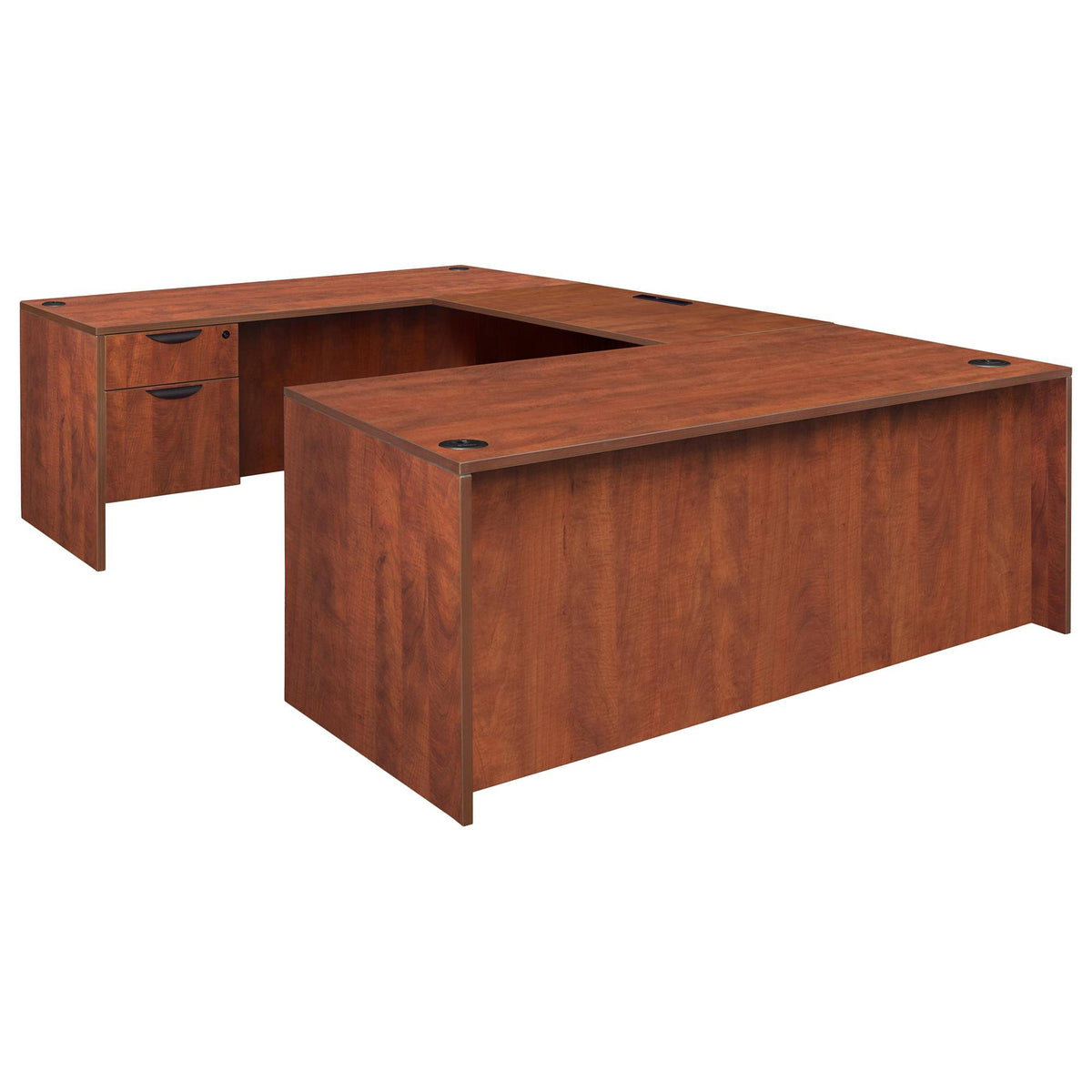 Cherry Single Pedestal U-Desk K367268