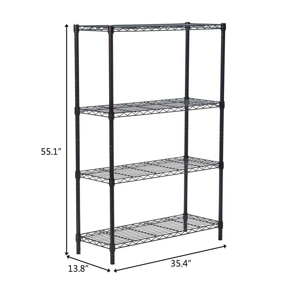 Black Steel Storage Rack S446810