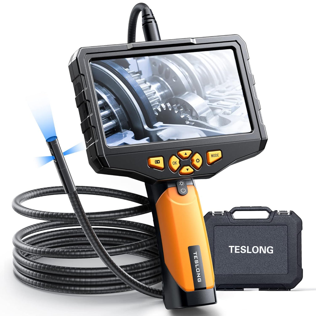 16.4ft Waterproof Flexible Borescope Inspection Camera with Light I44413
