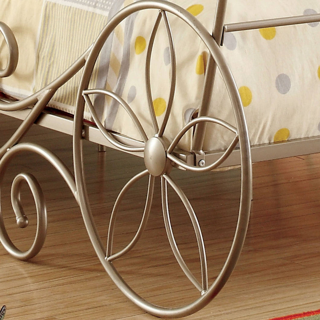 Champagne Metal Bed Twin W838