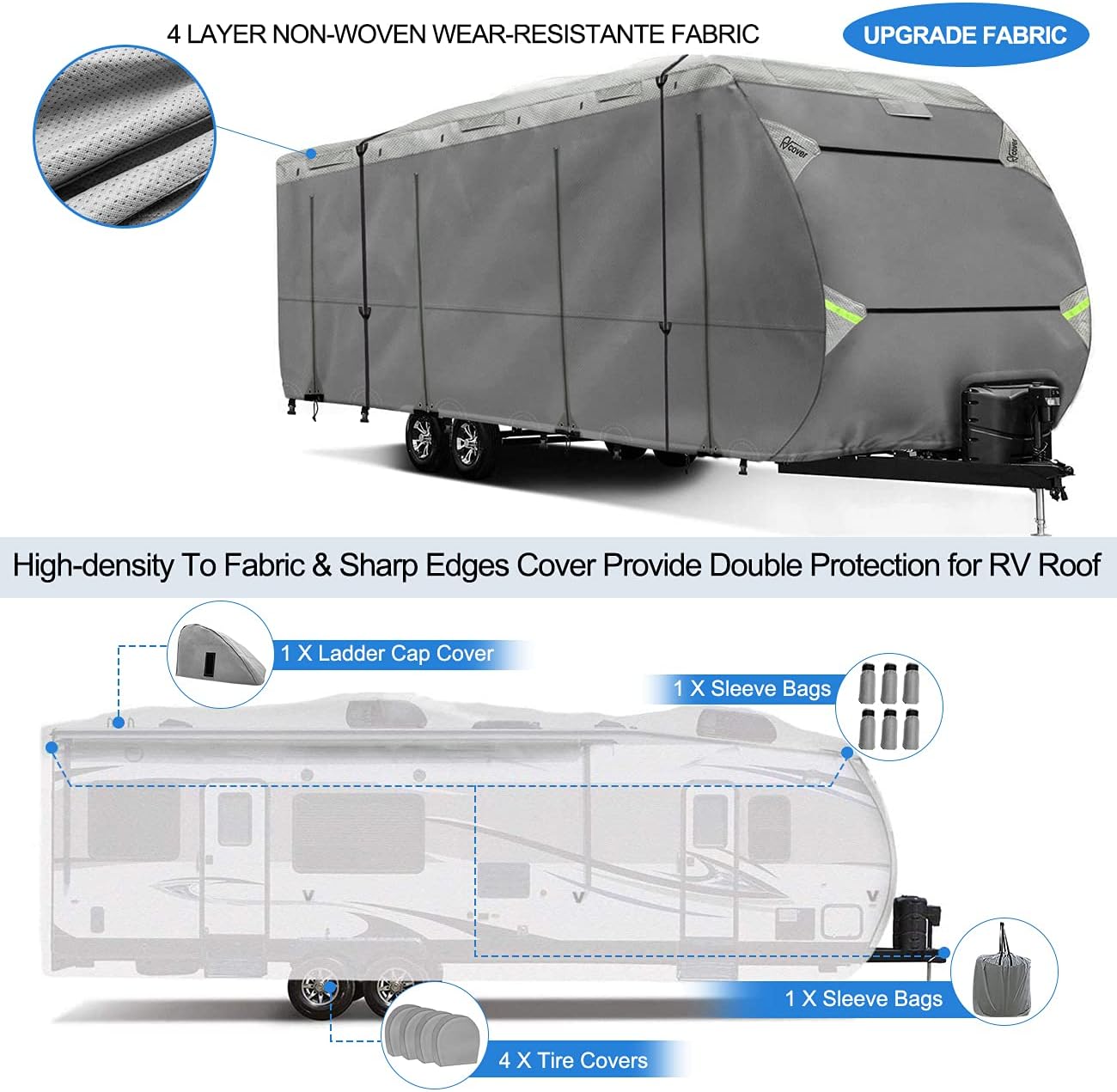 20"-22" Non-Woven Waterproof RV Cover E346945