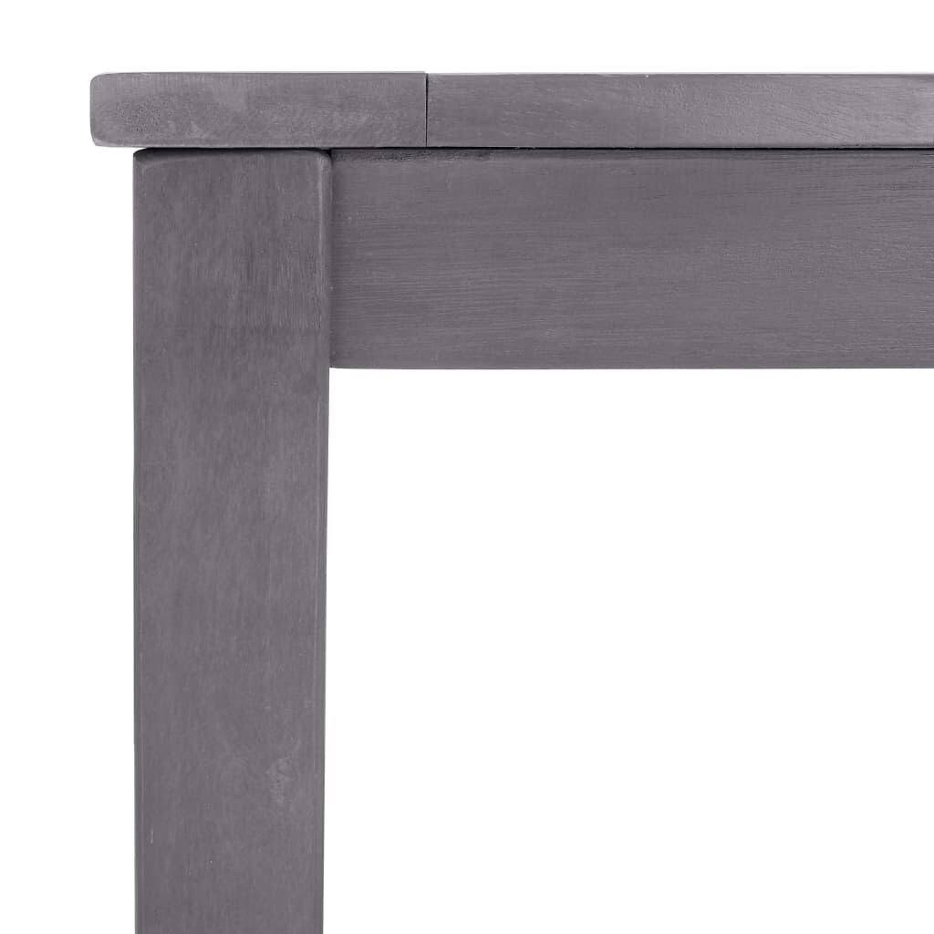 Gray Wash Solid Acacia Wood Garden Table J150611