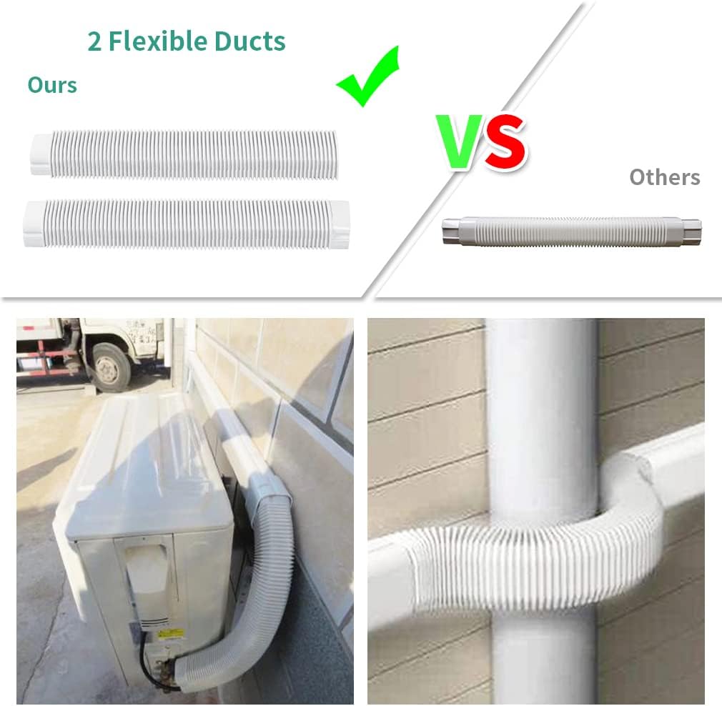 3'' 17 Ft PVC Decorative Pipe Line Cover Kit, Pack of 2 K603048