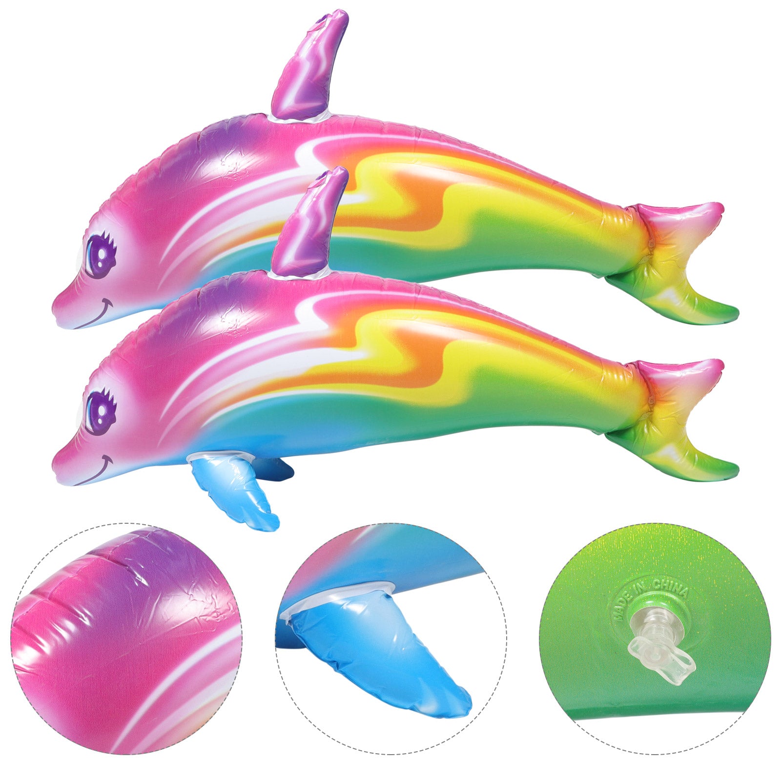 2pcs Big Inflatable Dolphin Toys K1281