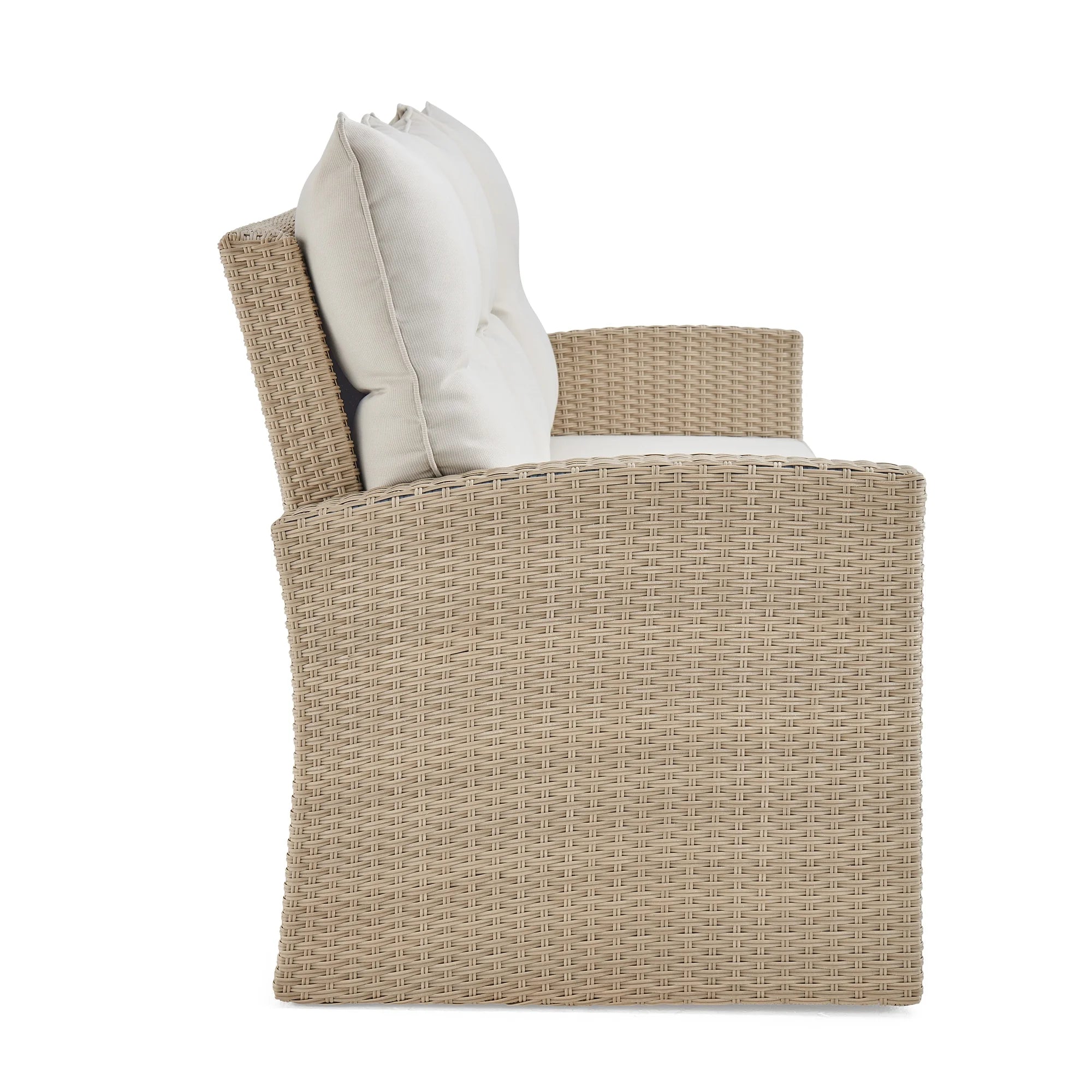 Wicker Outdoor Sofa with Cushions N573