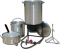 Portable Propane Outdoor Deep Frying Package with 2 Aluminum Pots O2931