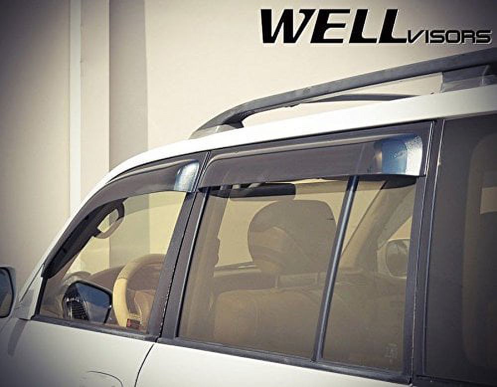 Side Window Wind Deflector Visors for Toyota Land Cruiser 1998-2007 P96423