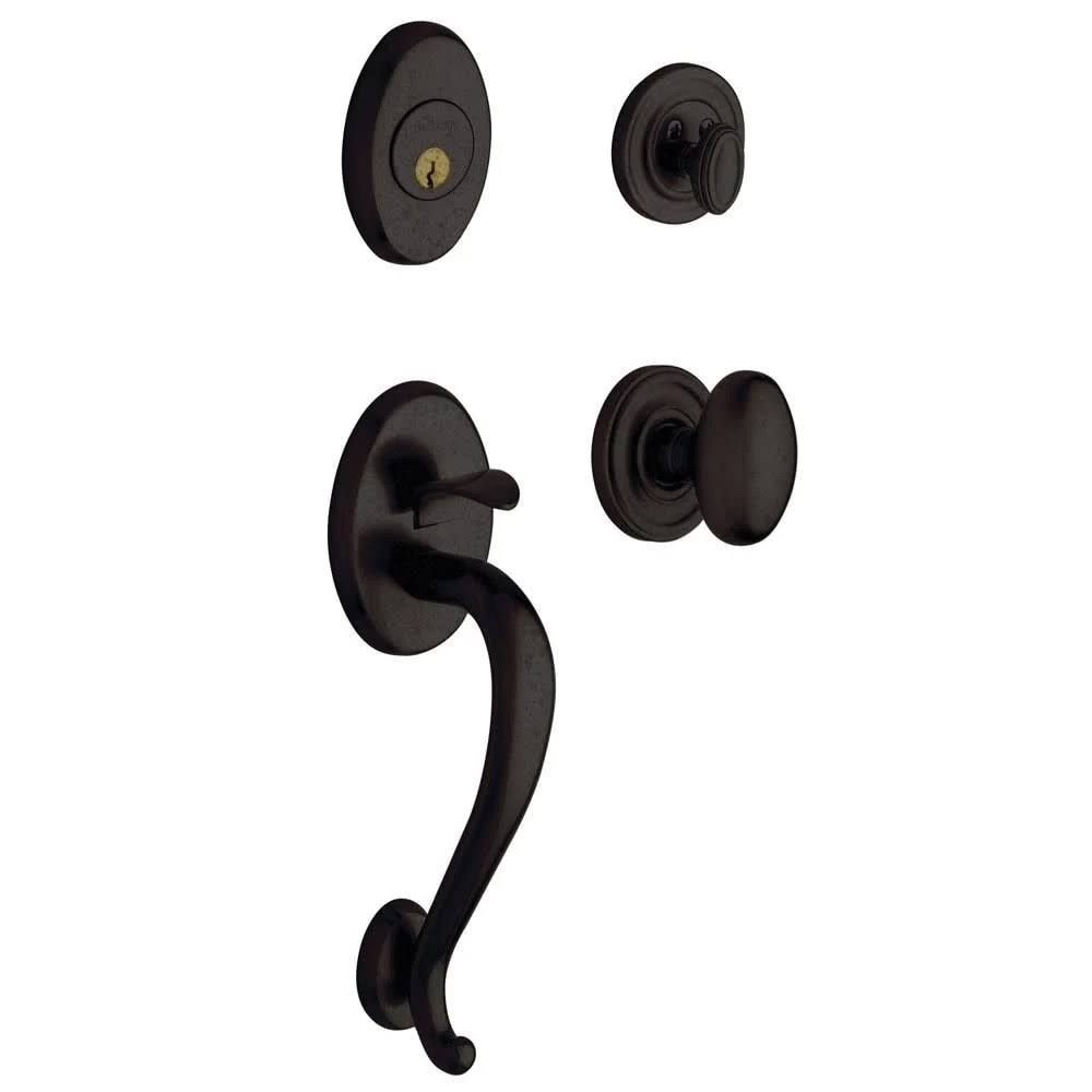 Distressed Oil Rubbed Bronze Sectional Handleset Q96849