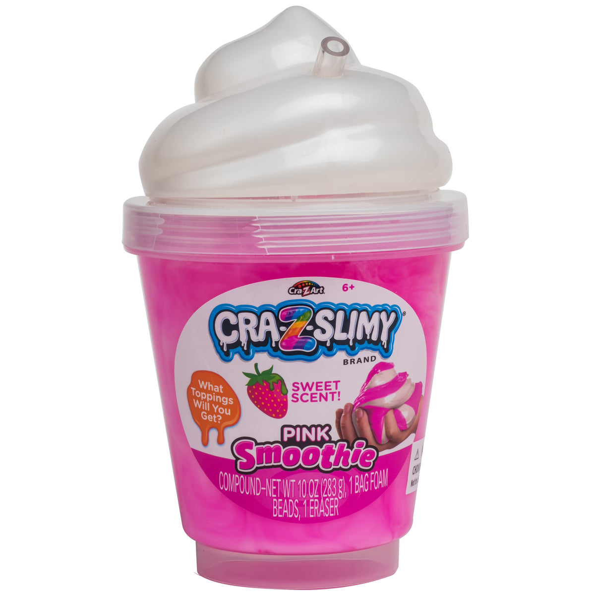Strawberry Pink Smoothie Swirl Slime Jar Z959514