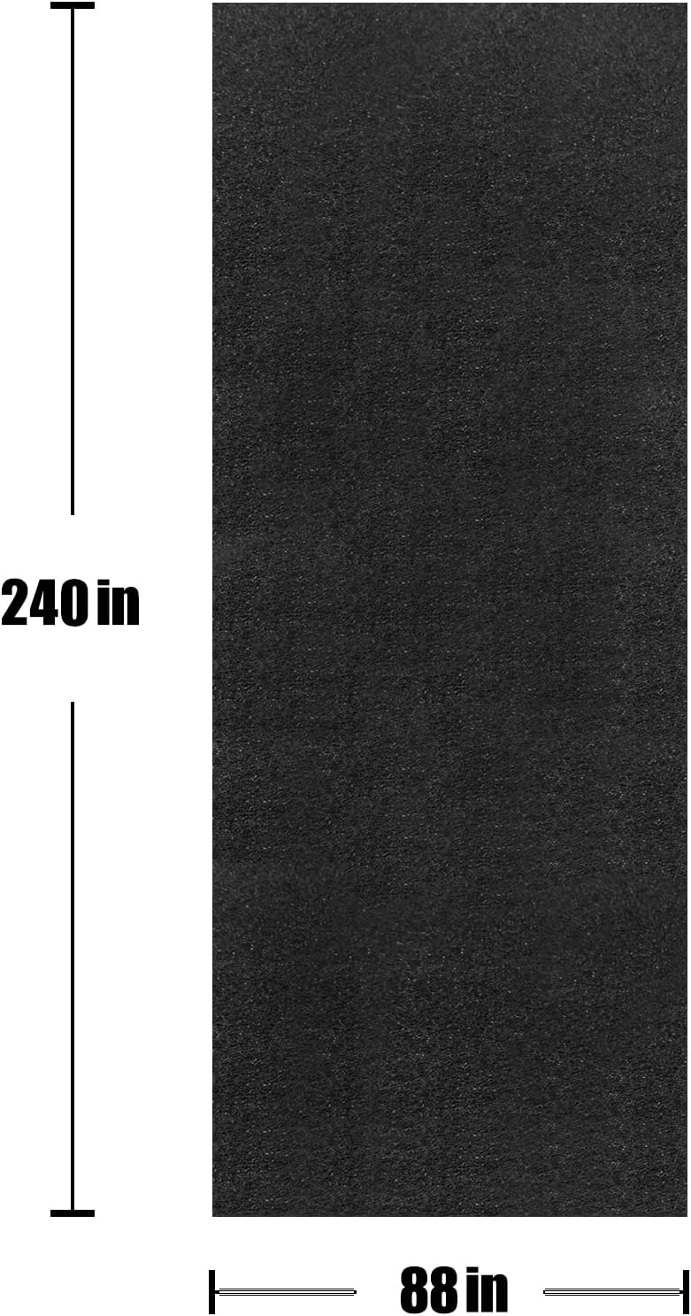 Absorbent Oil Mat Garage Floor Mat, Reusable, Washable, 7.4 ft x 20 ft N444