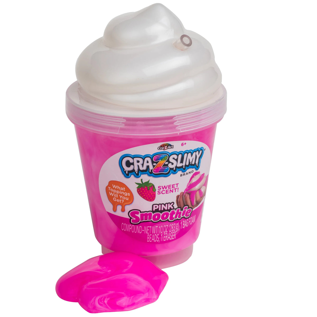 Strawberry Pink Smoothie Swirl Slime Jar Z959514
