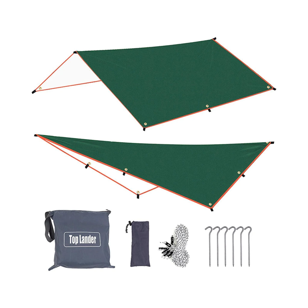 Green Waterproof Tent Tarp 300x500cm S3869