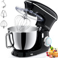 8.5Qt Tilt-Head Food Mixer 660W 6+P Speed Kitchen Mixers with Dough Hook, Flat Beater, Whisk, Splash Guard T4909