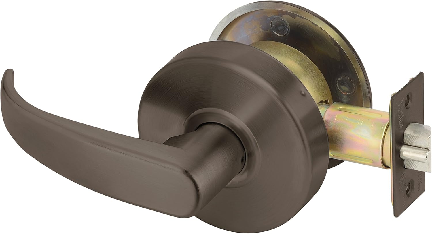 Door Lever Lockset, Cylinder Lock, Pack of 2 H576