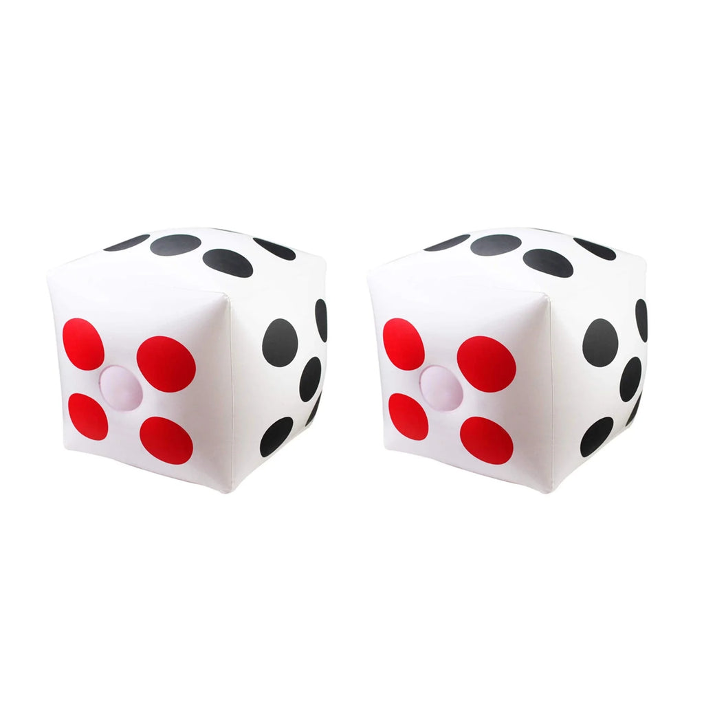 Red and Black 13 Inch Inflatable Dice Set O135924