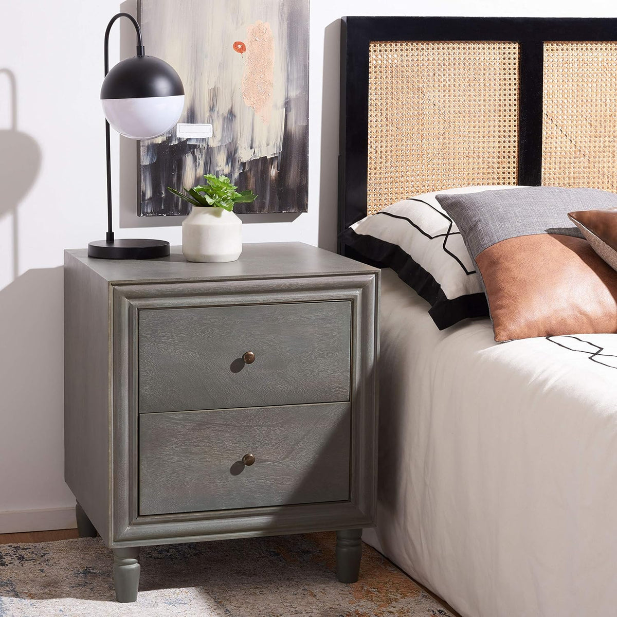 Steel Teal Accent Table K99318