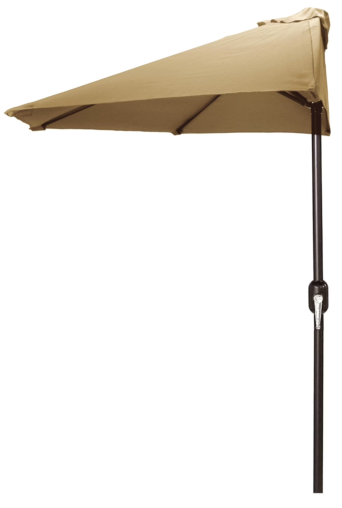 Khaki Solid Outdoor Patio Umbrella with Crank Opening Y7169