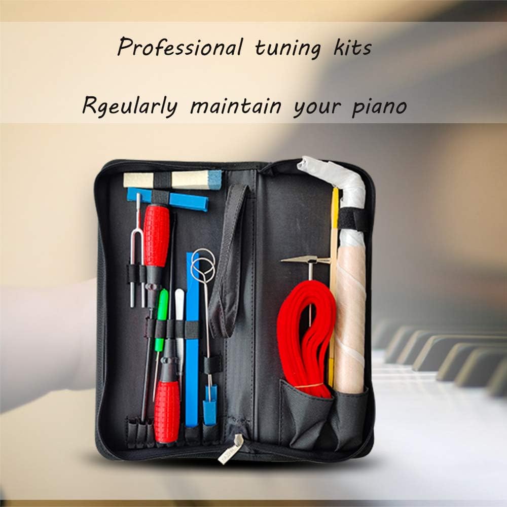 16 Pieces Piano Tuner Tools with Case Z18833