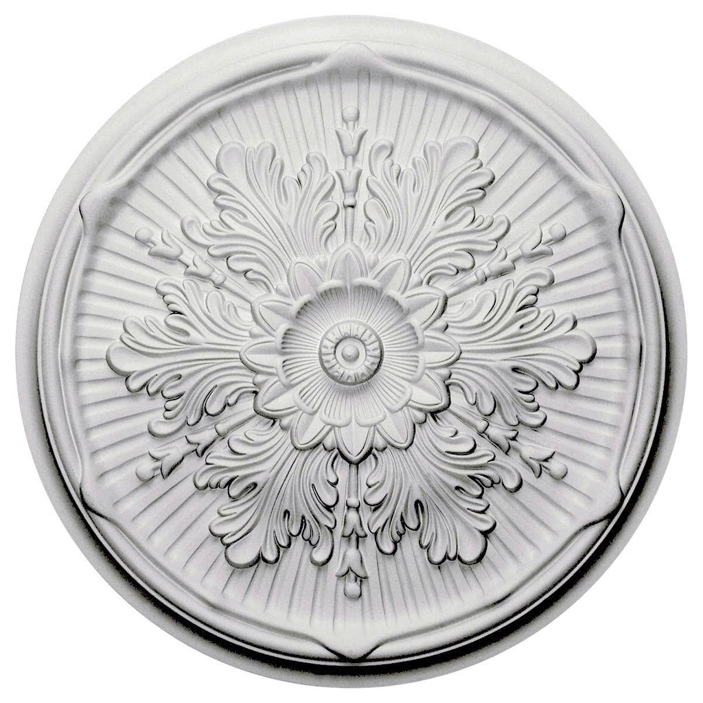 21x22OD x 2x22P Hand-Painted Ceiling Medallion J3741