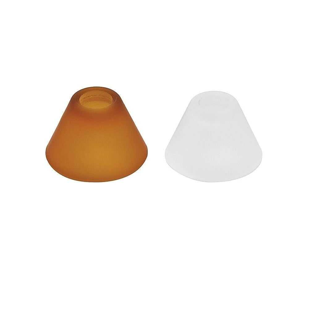 Amber Frosted Cone Glass Shield M2168