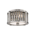 Polished Nickel 2 Light Flush Mount L610971