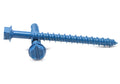 3/16x22 x 1 1/4x22 Concrete Screw Slotted Hex Washer Head Low Carbon Steel Blue Polymer C923021