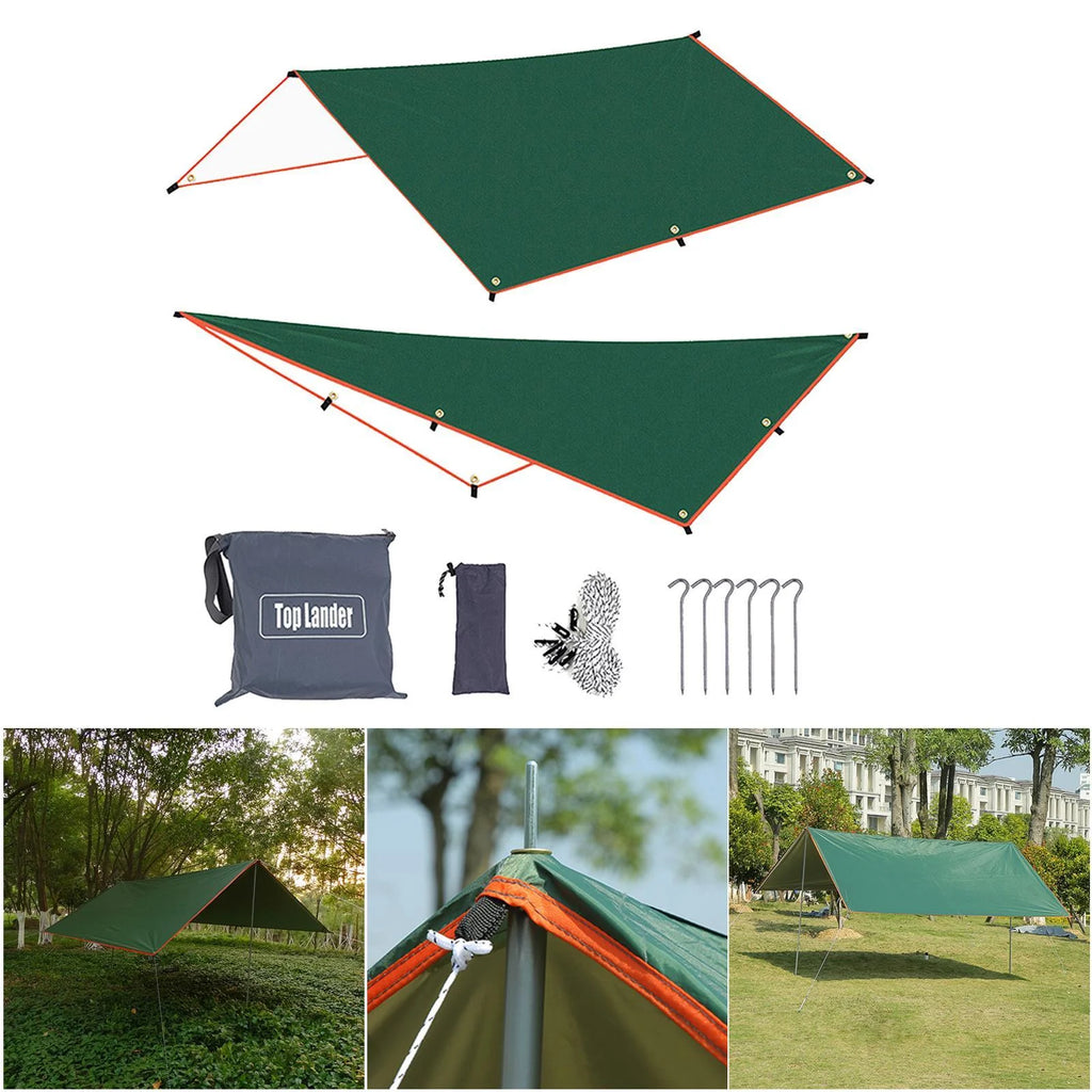 Green Waterproof Tent Tarp 300x500cm S3869