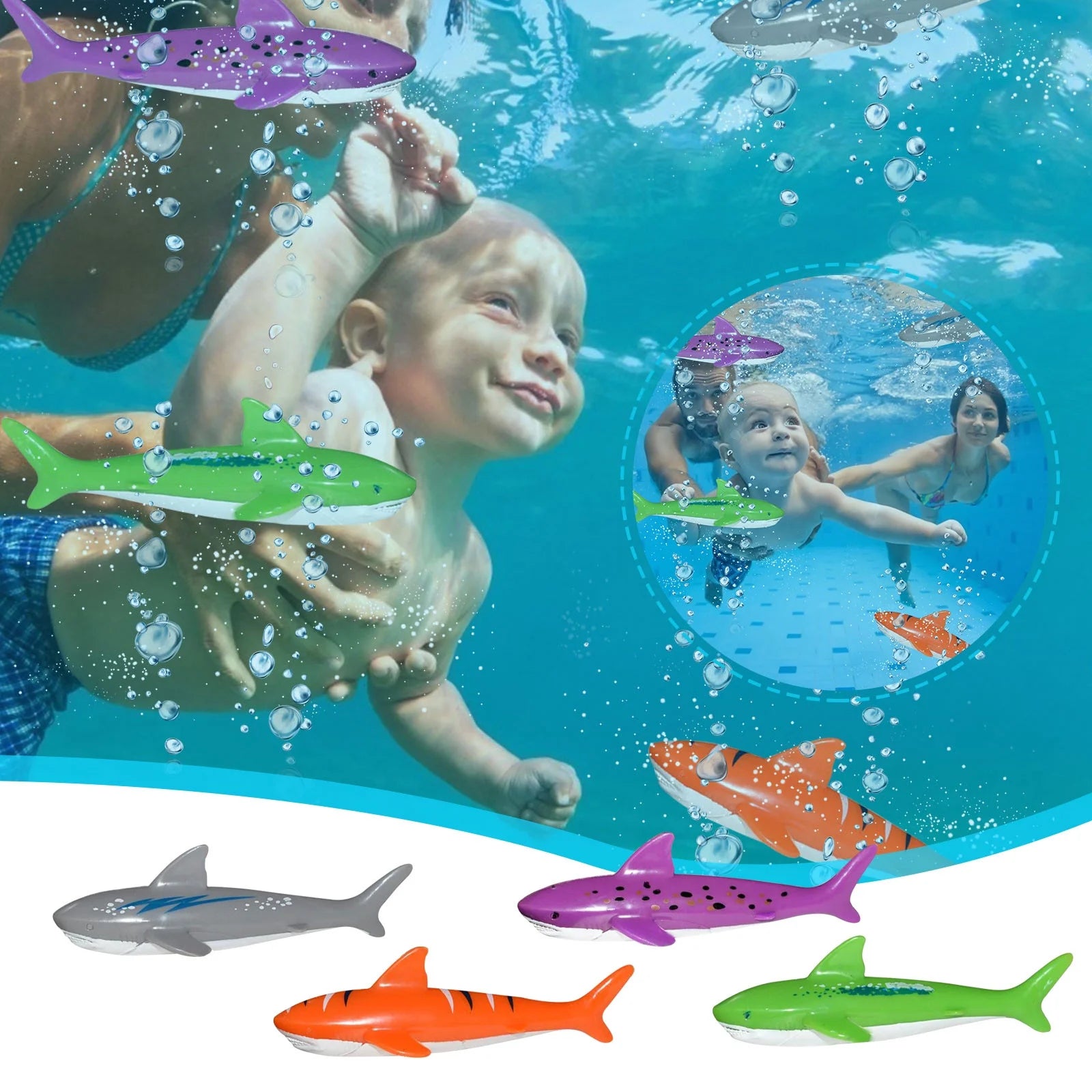 Pool Toys Dive Rings Diving Sticks E960