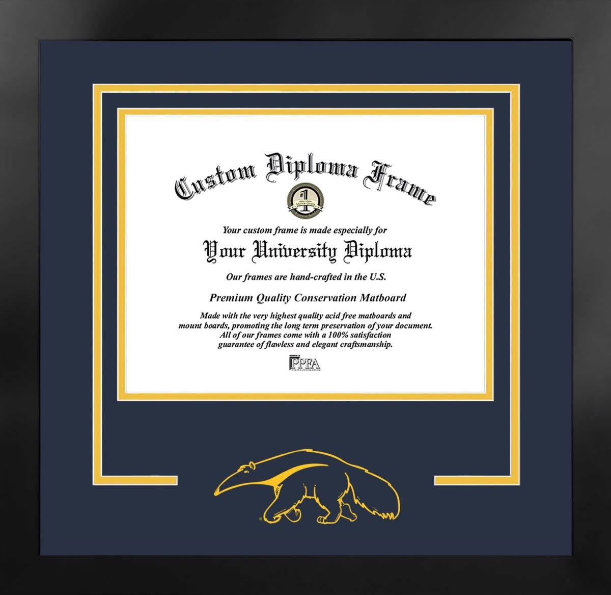 11 x 8.5 in. Black Frame Diploma M22983
