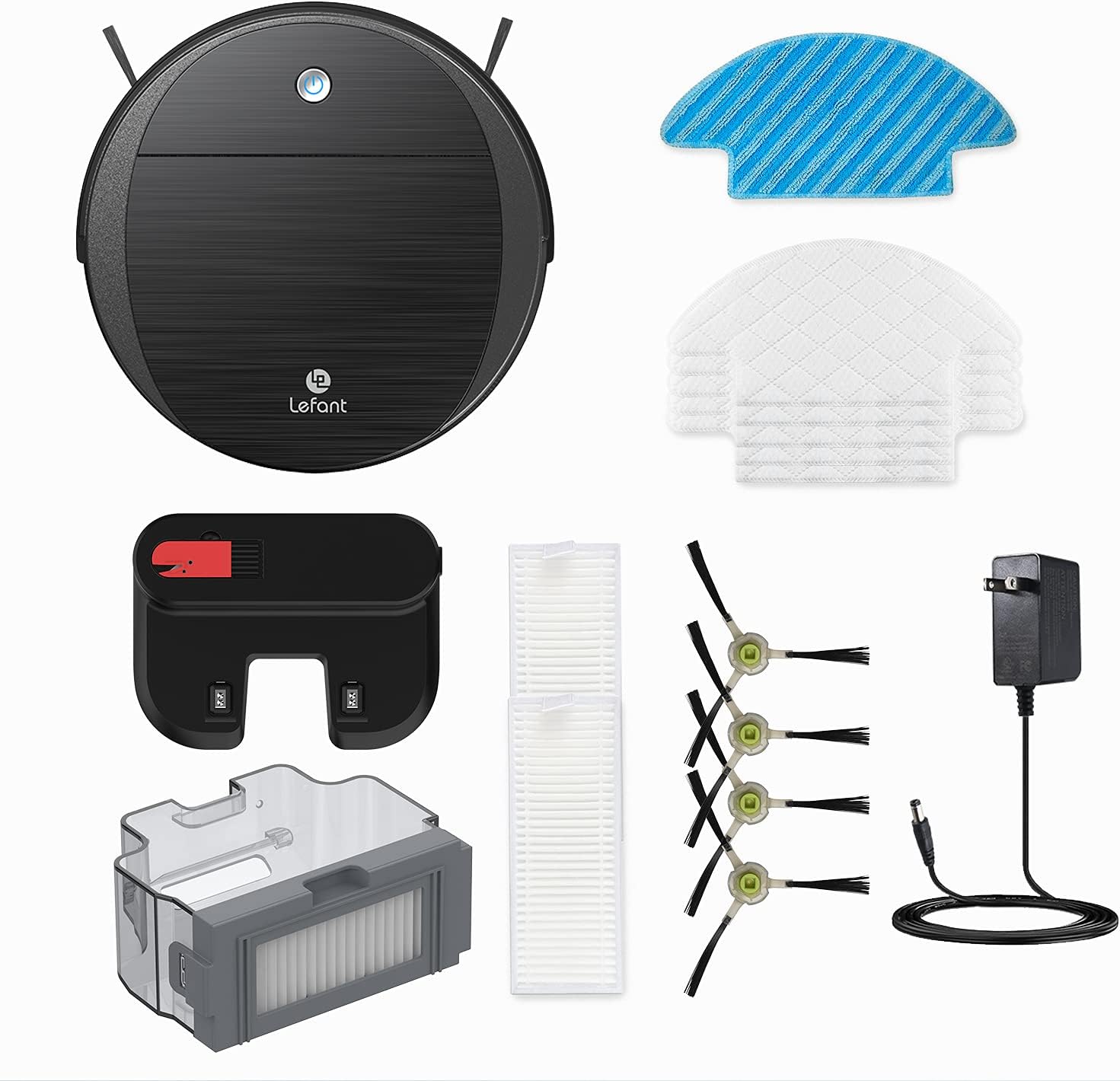Robot Vacuum and Mop with 2200Pa Suction, 11" Small Body O807398