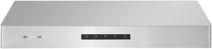 Under Cabinet Range Hood, 850 CFM, Stainless Steel, 3 Fan Speeds N24097