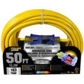 Contractor Cord, 14 Awg Cable, 50 Feet, 125 V, Yellow H583244