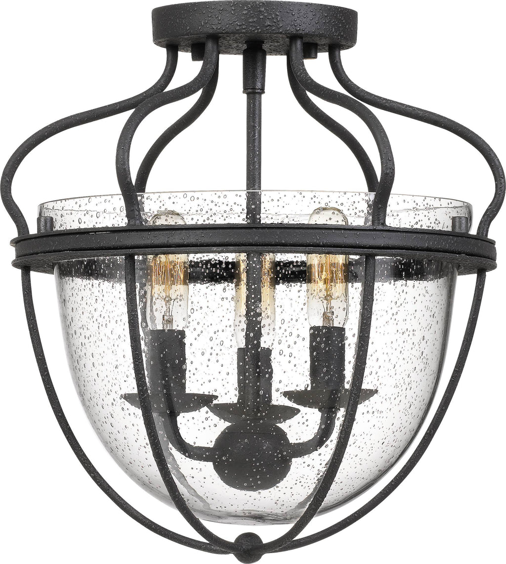 3 Light Semi-Flush Mount Grey Ash C619769