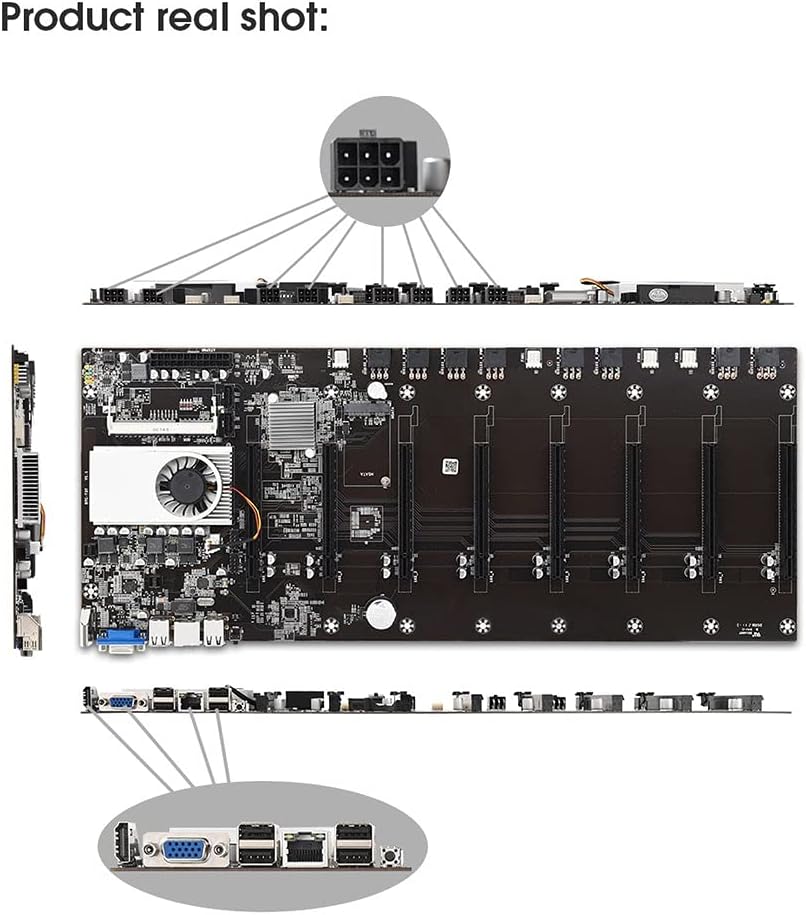 8 PCIE 16X DDR3 Mining Motherboard U51077