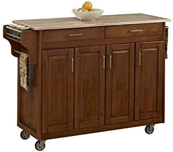 49 Wood Top Kitchen Cart D496