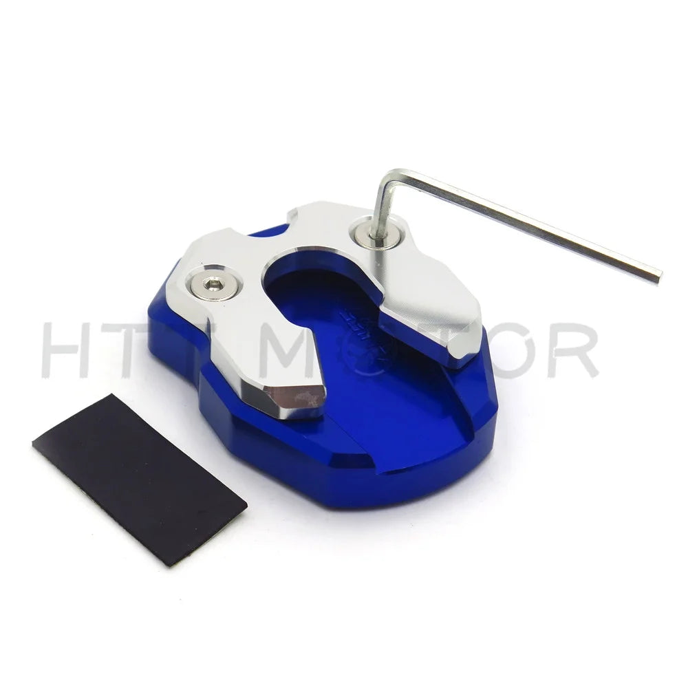 Blue CNC Sidestand Foot Plate Kickstand Pad for Yamaha Nmax155 O674