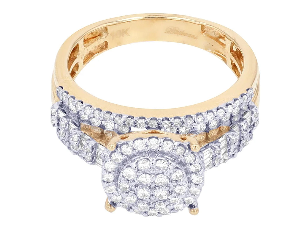 10K Yellow Gold Diamond Engagement Ring Z24351