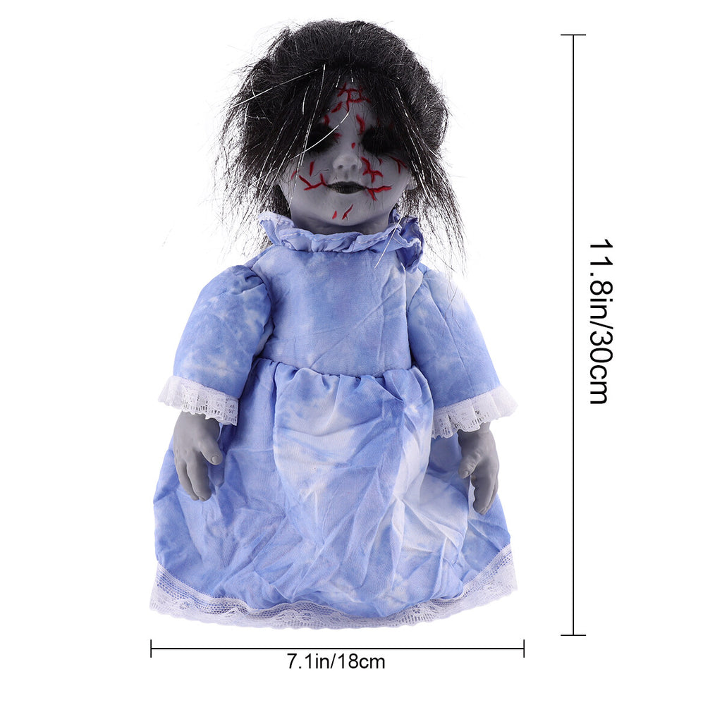 Halloween Voice-activated Induction Glowing Walking Doll T626884