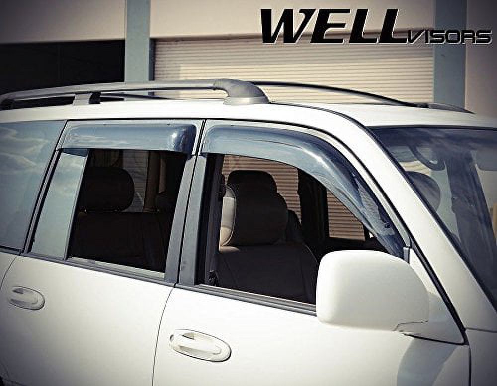 Side Window Wind Deflector Visors for Toyota Land Cruiser 1998-2007 P96423