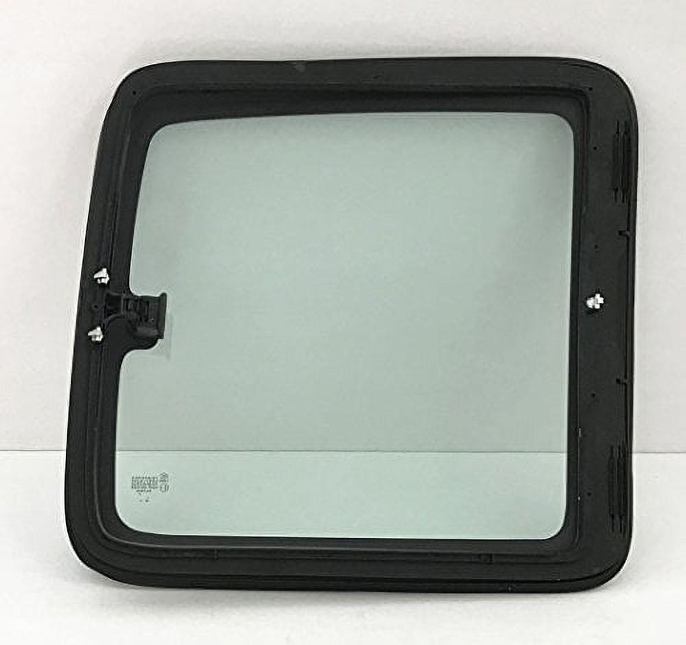 Left Side Rear Quarter Window Glass With Frame & Latch for Chevrolet Silverado Pickup 2 Door Extended Cab 1999-2006 O803