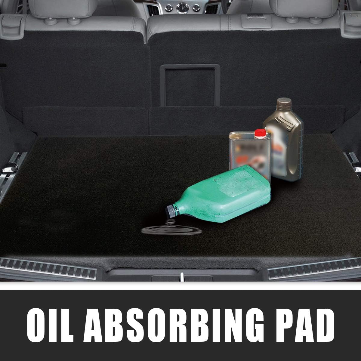 Absorbent Oil Mat Garage Floor Mat, Reusable, Washable, 7.4 ft x 20 ft N444