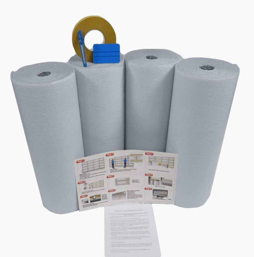 Reflective White Garage Door Insulation Foam Core Kit A436