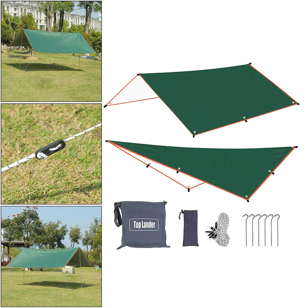 Green Waterproof Tent Tarp 300x500cm S3869