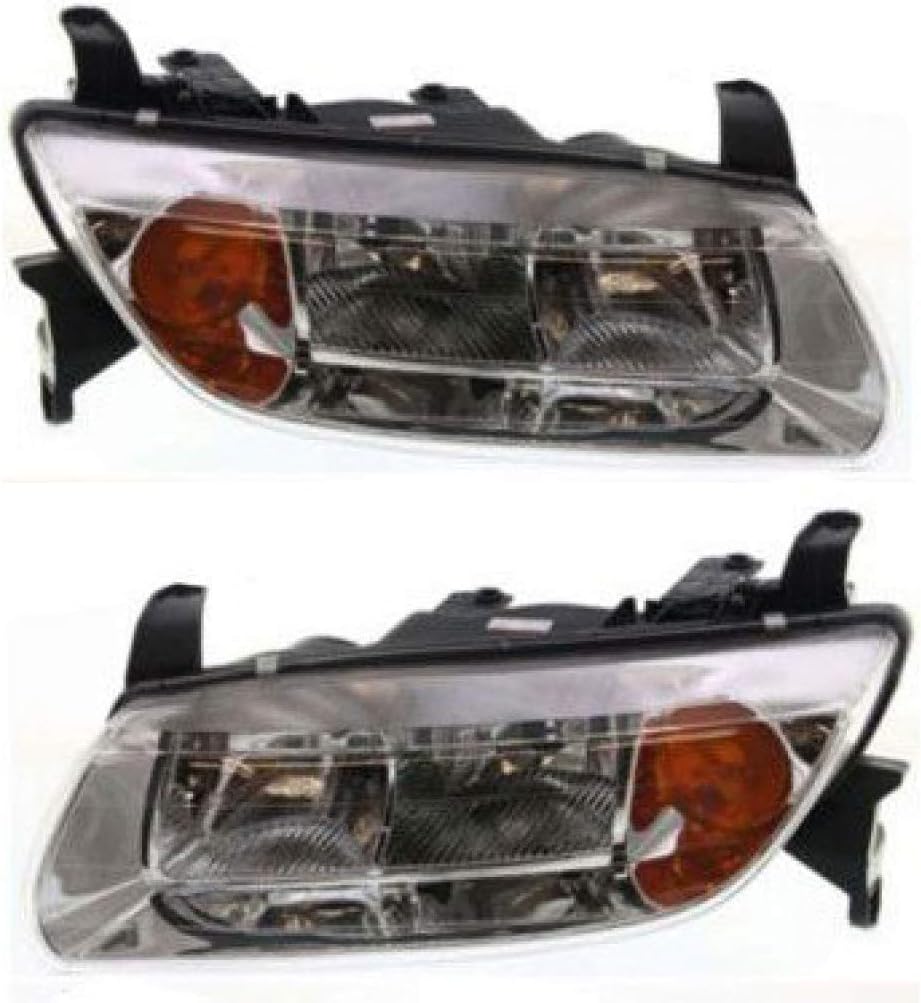 Halogen Headlight Assembly Pair for Saturn LW200 LW300 Sedan Wagon K7740