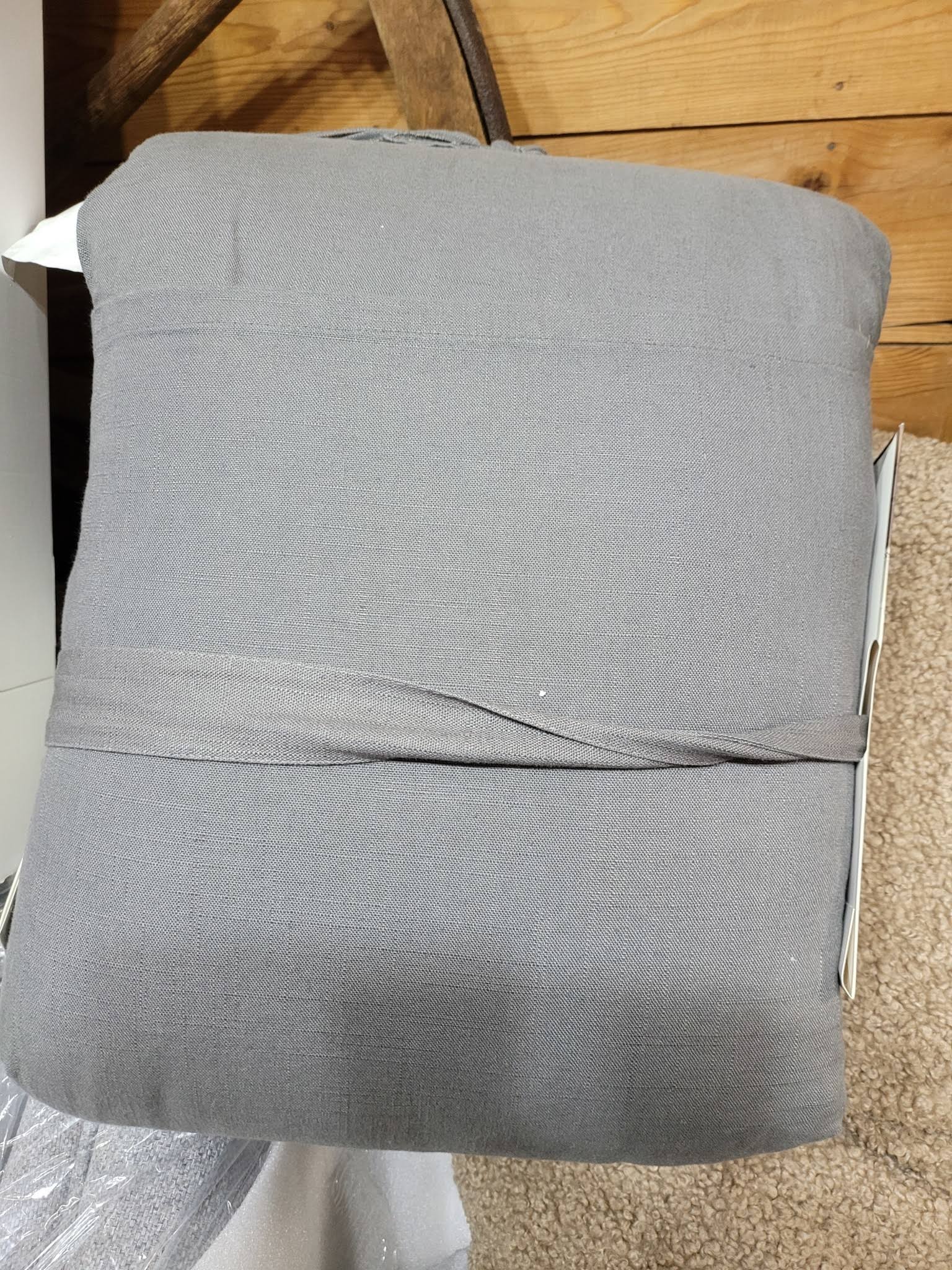 Full/Queen Linen Blend Comforter and Sham Set X2711