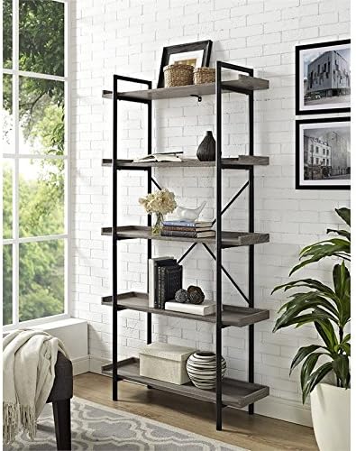5 Shelf Bookcase in Driftwood E572017