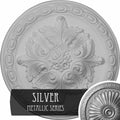 Acanthus Ceiling Medallion, Hand-Painted Silver V1483